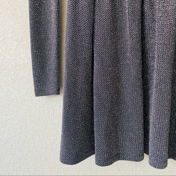 Free People Double Scoop Neck Metallic Skater Dress - Picture 5 of 15